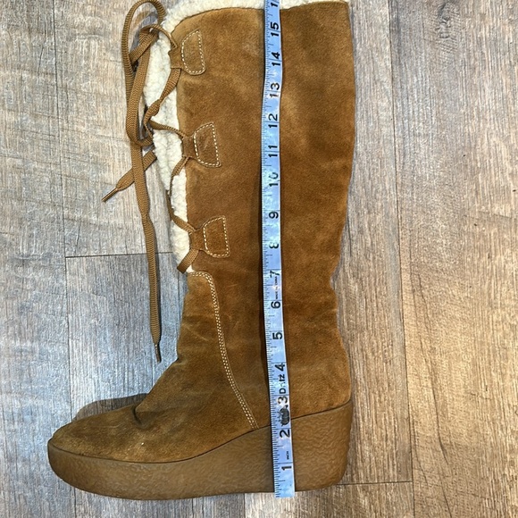 Michael Kors women’s suede wedge high boots size 6.5 - Picture 11 of 12